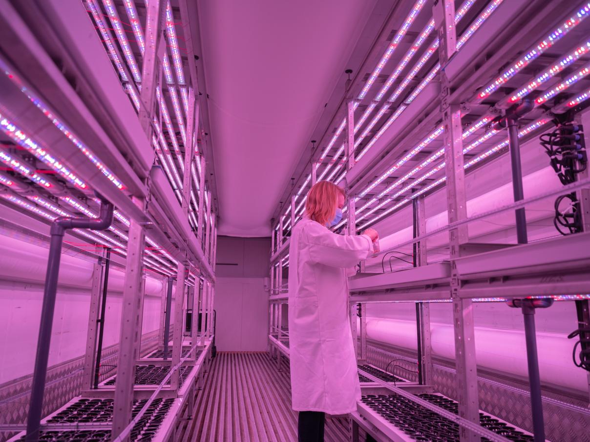 vertical farm in the PuraDome